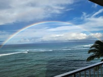 A rainbow from the balcony