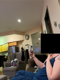 Hanging in the living room