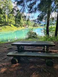 A lake in a nearby village