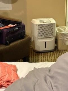 loud humidifier near bed 