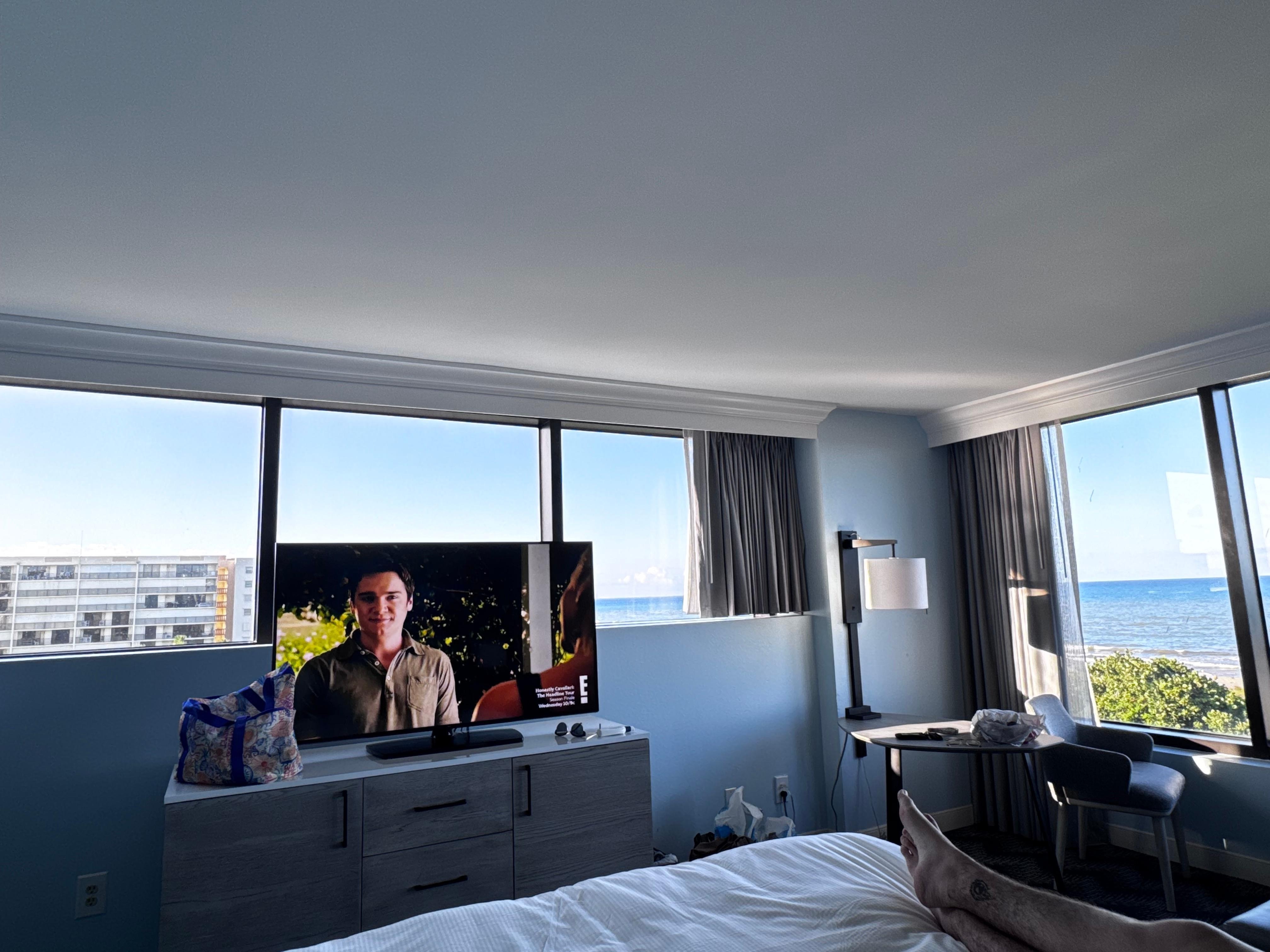 Corner ocean view room on 5th floor!