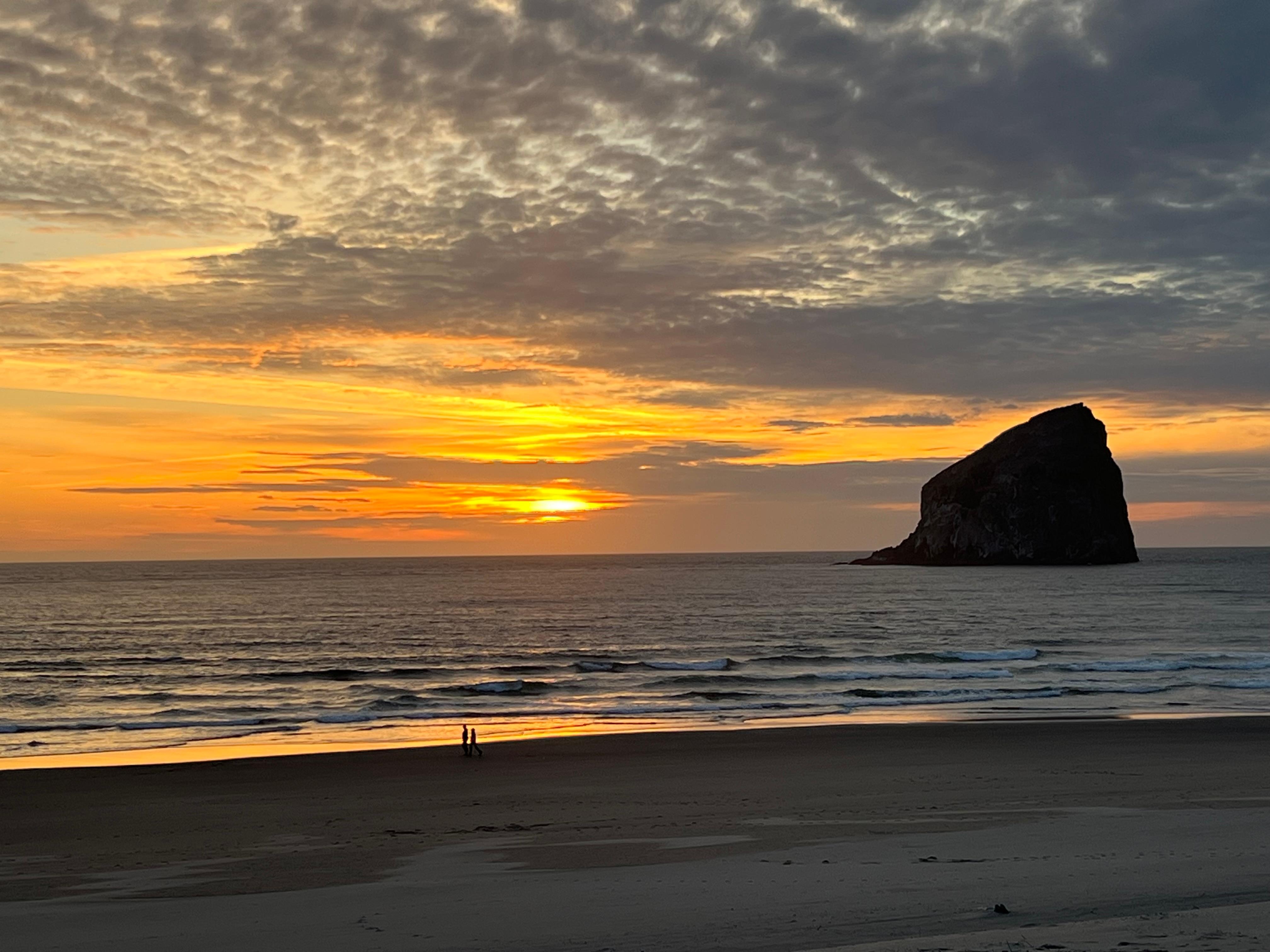 First night sunset from the house.