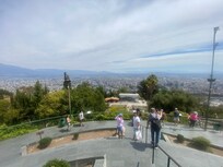 The hill was a great view point.