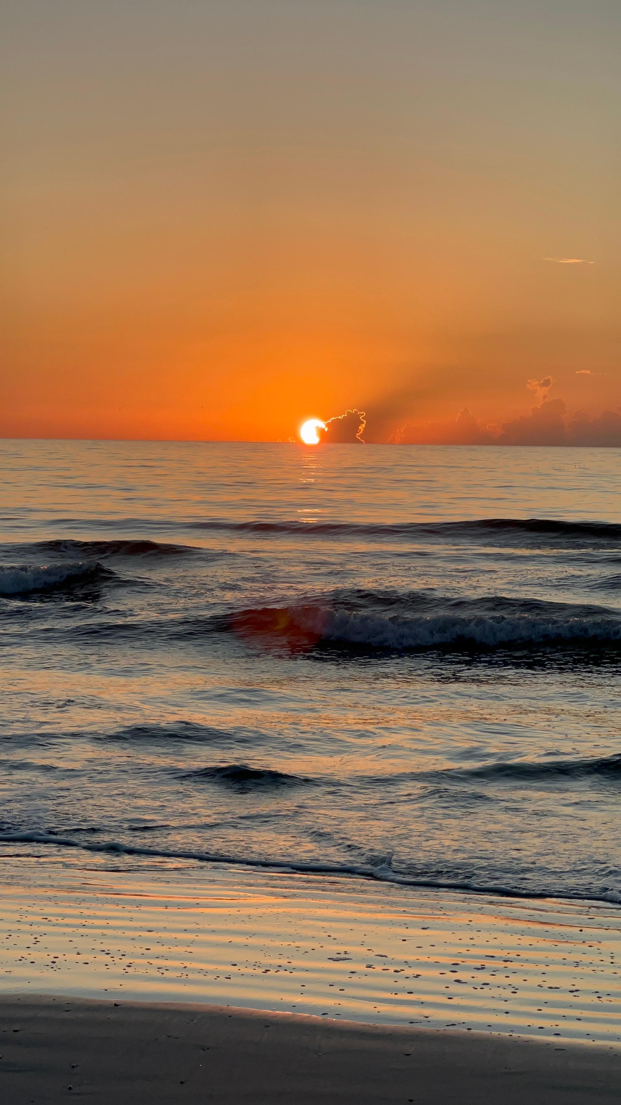 Sunrise at Butler Beach. 