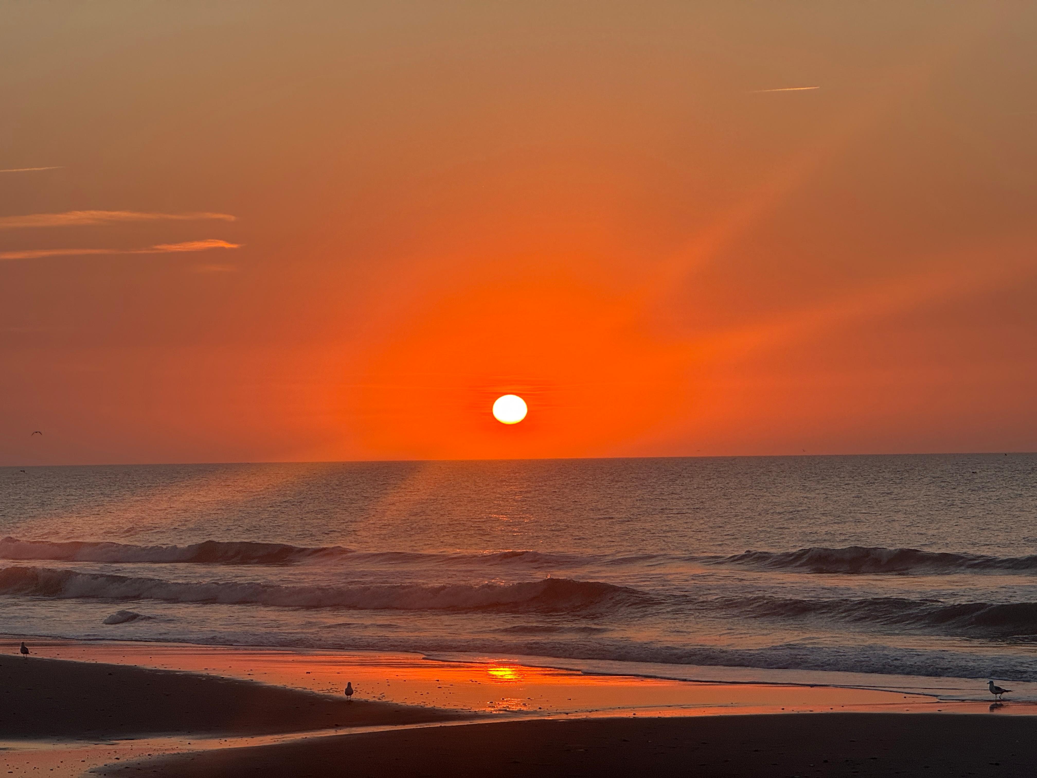 Sunrise from the beach