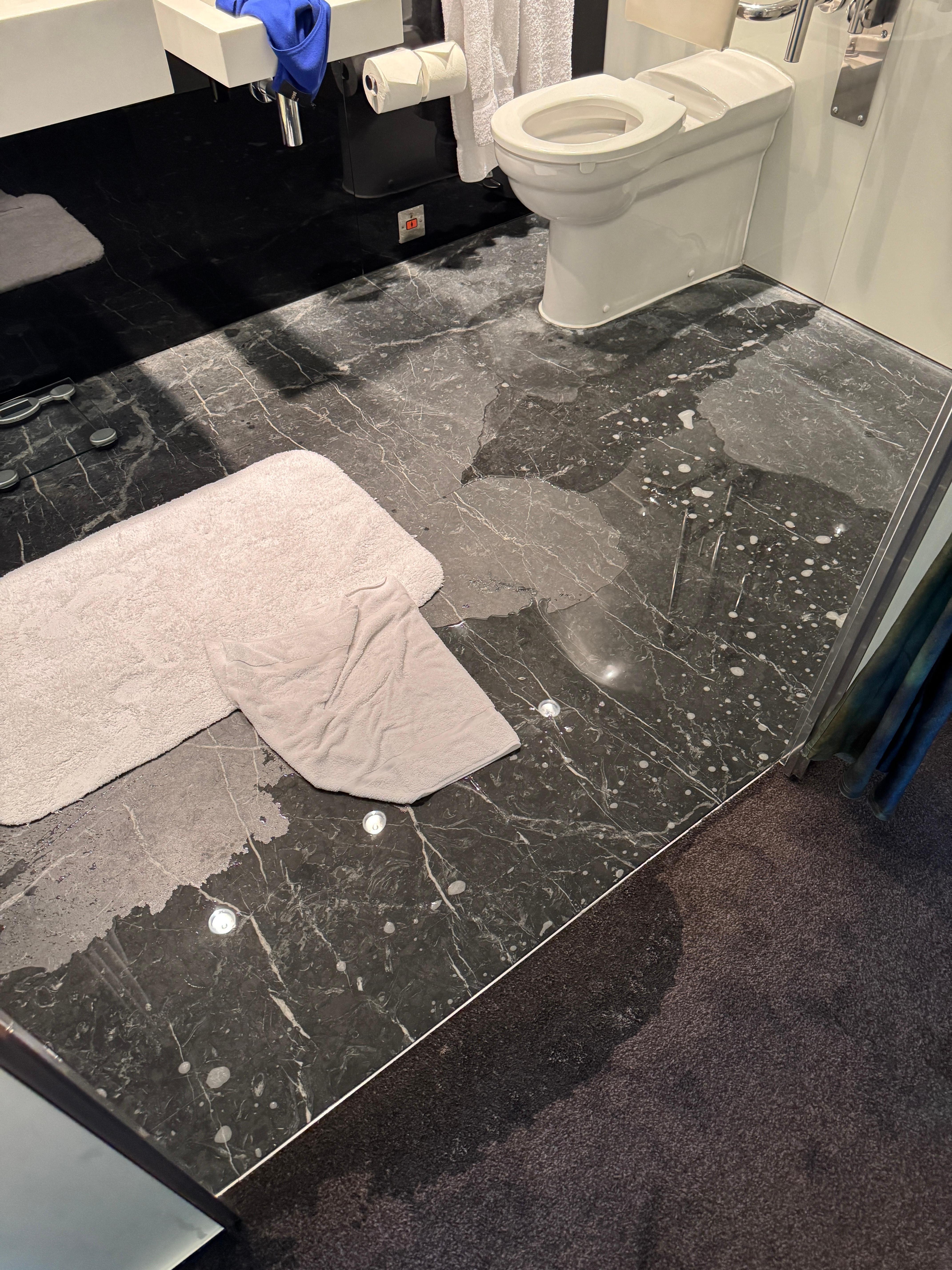Bathroom after a five min shower.