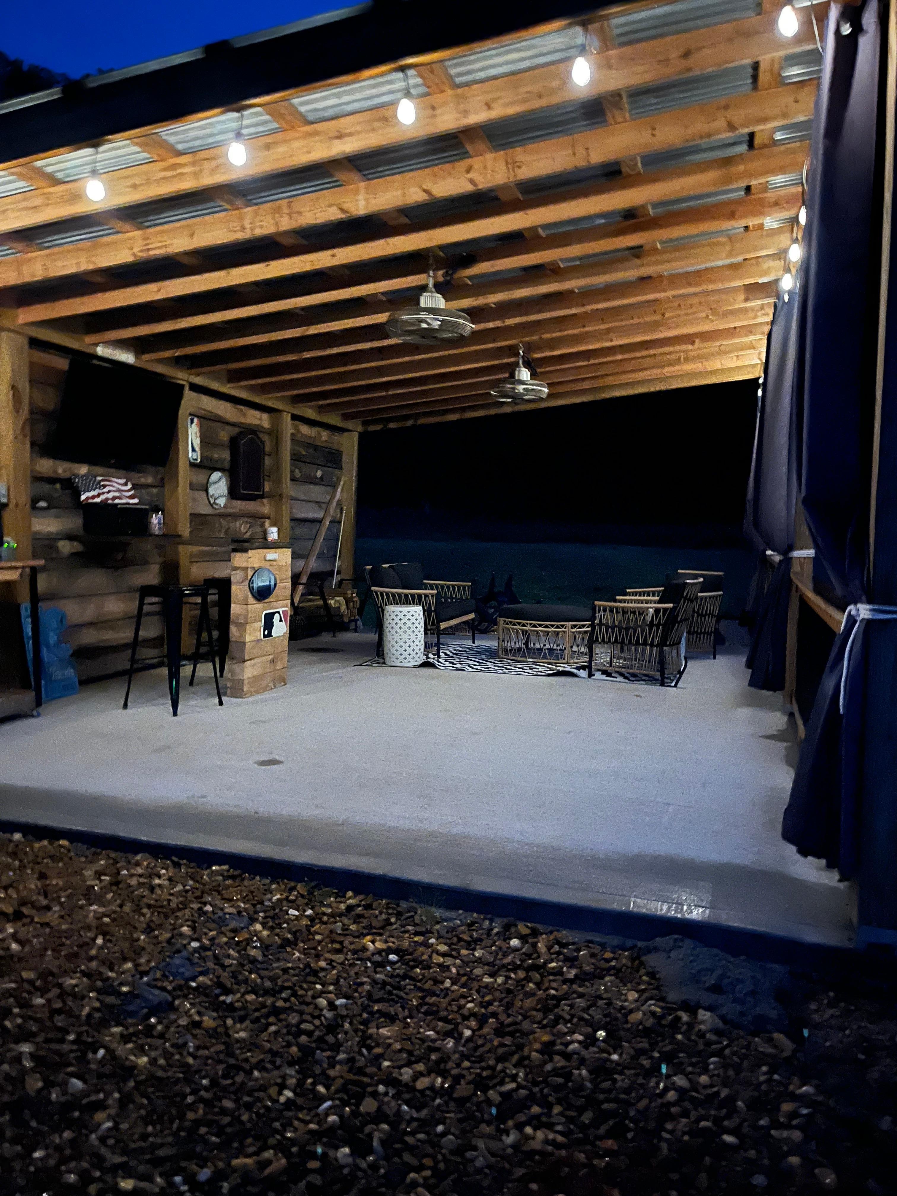 Outside area is awesome