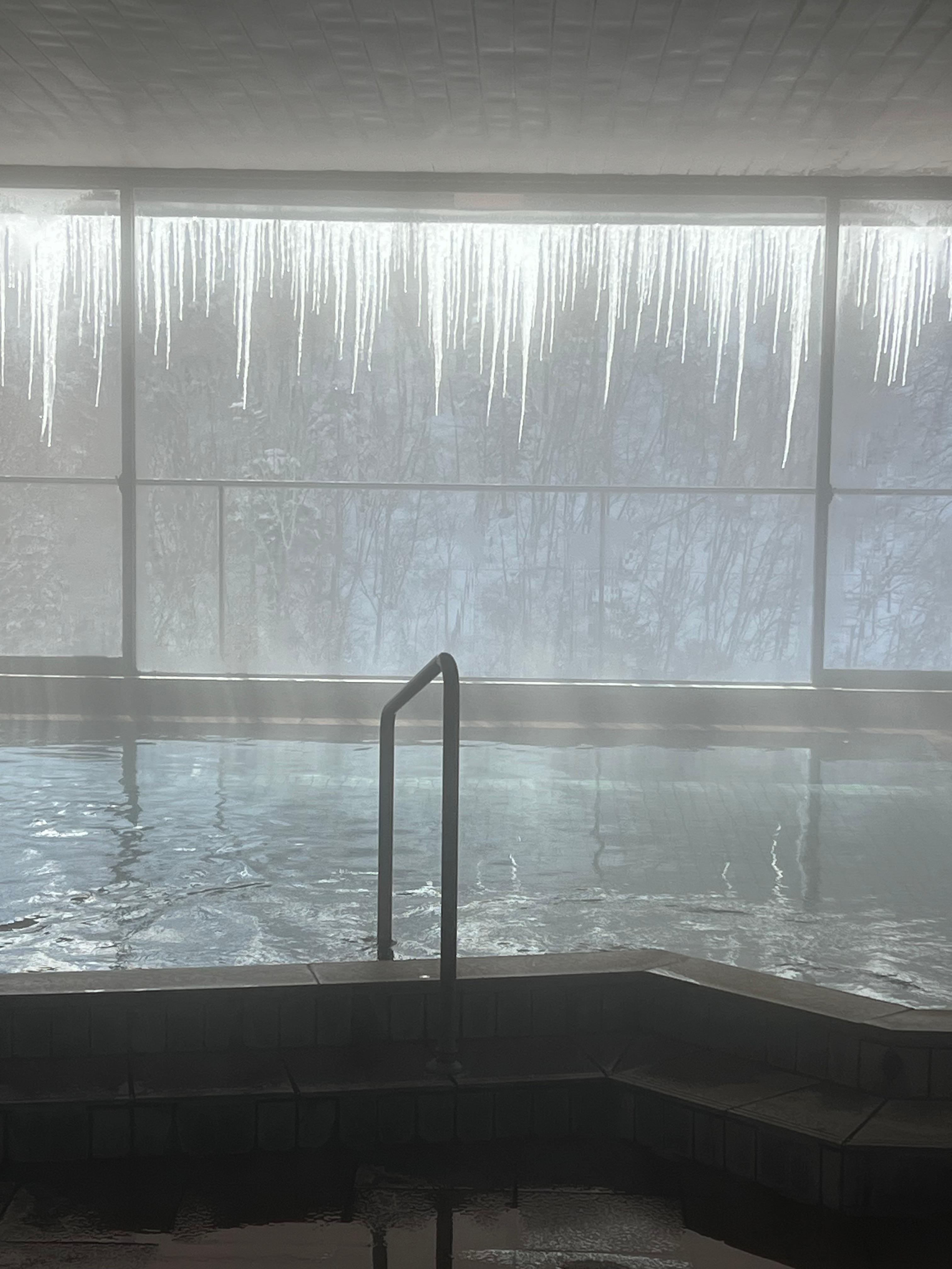 View from the public Onsen.
Definitely worth a visit if you stay here.