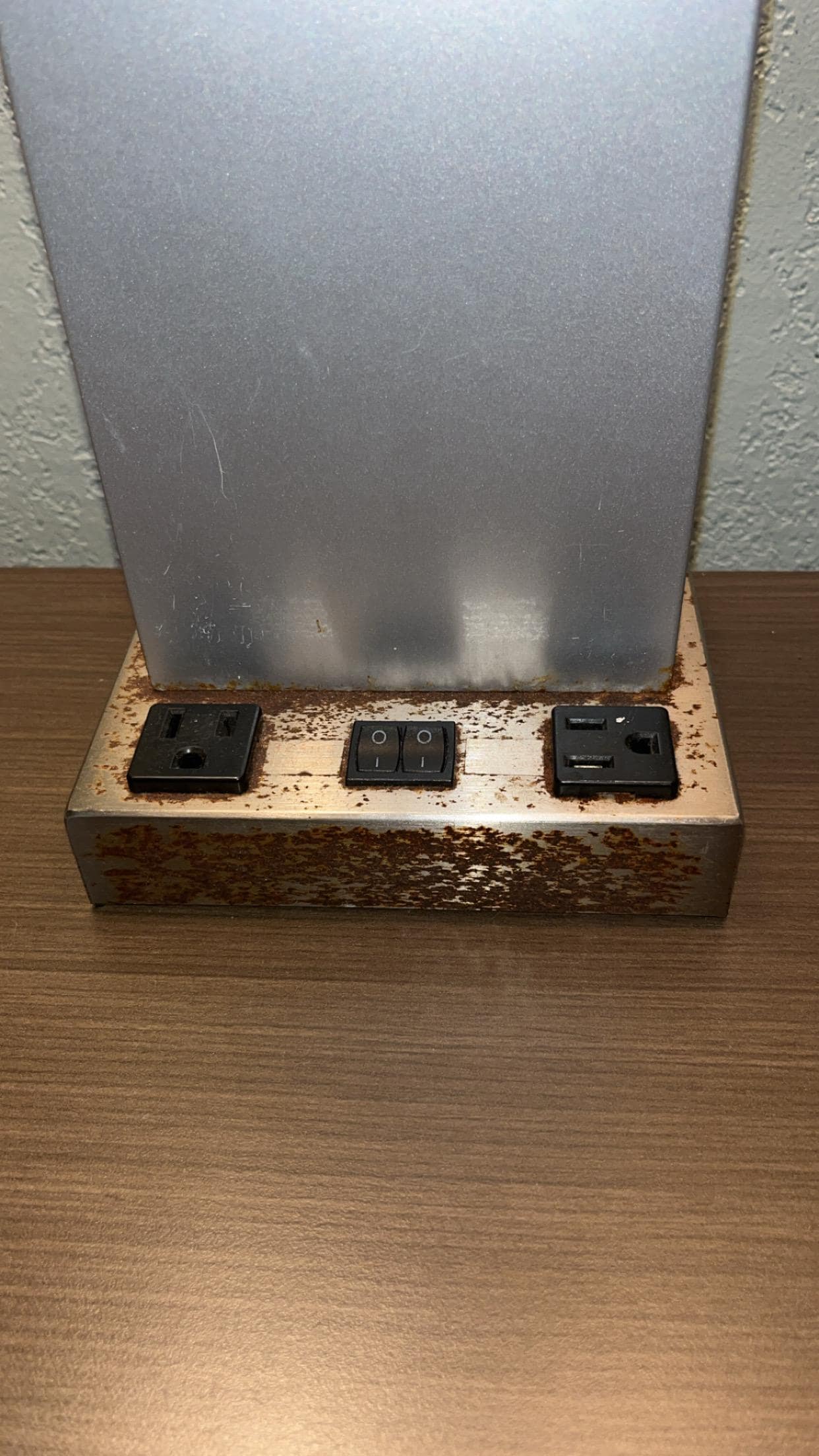 Rusty and decayed accessories and hardware