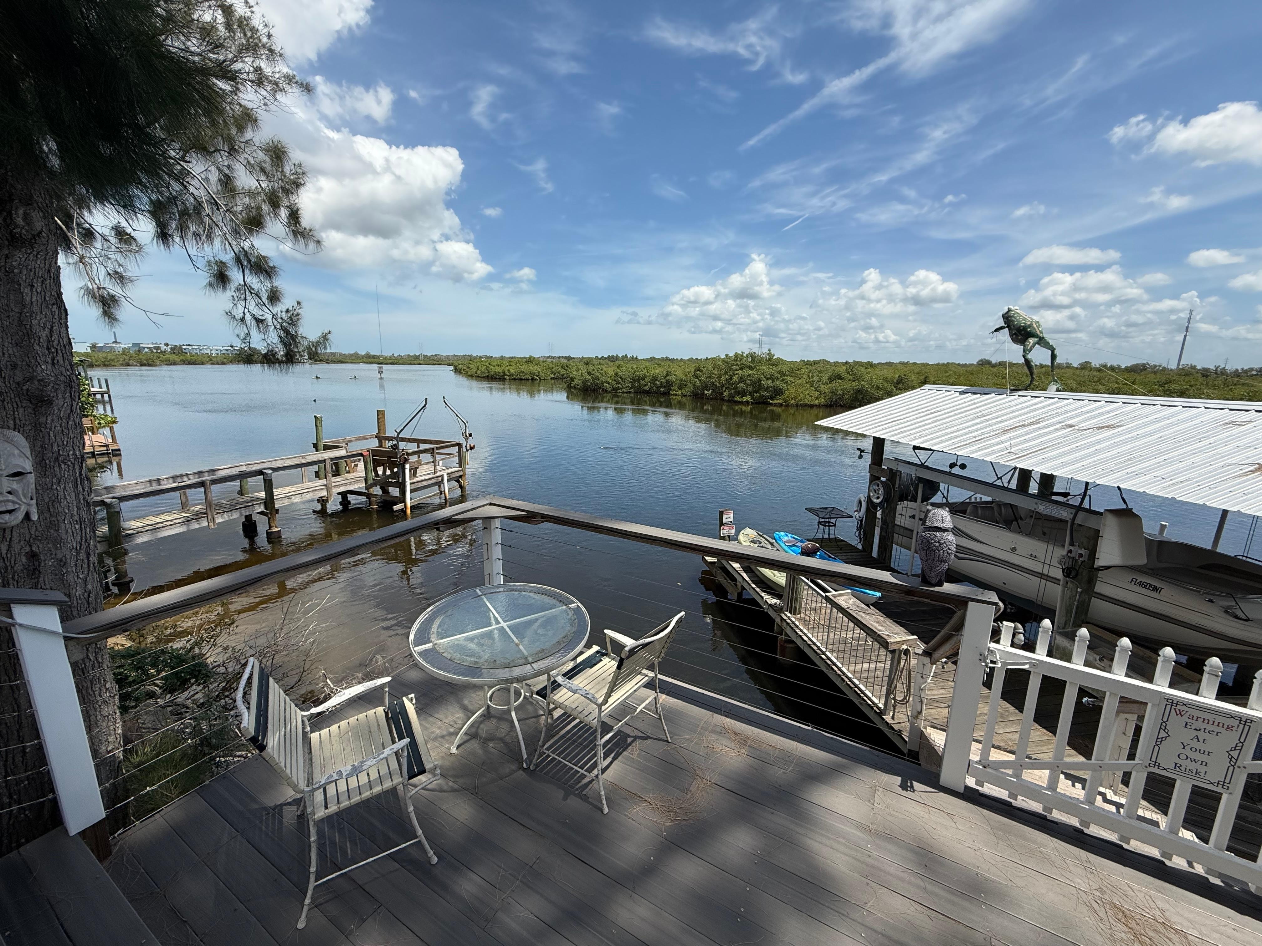 View of river from back dock
