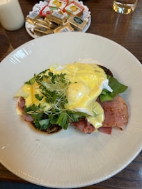 Eggs Benedict for breakfast