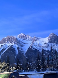 Mountains behind the hotel