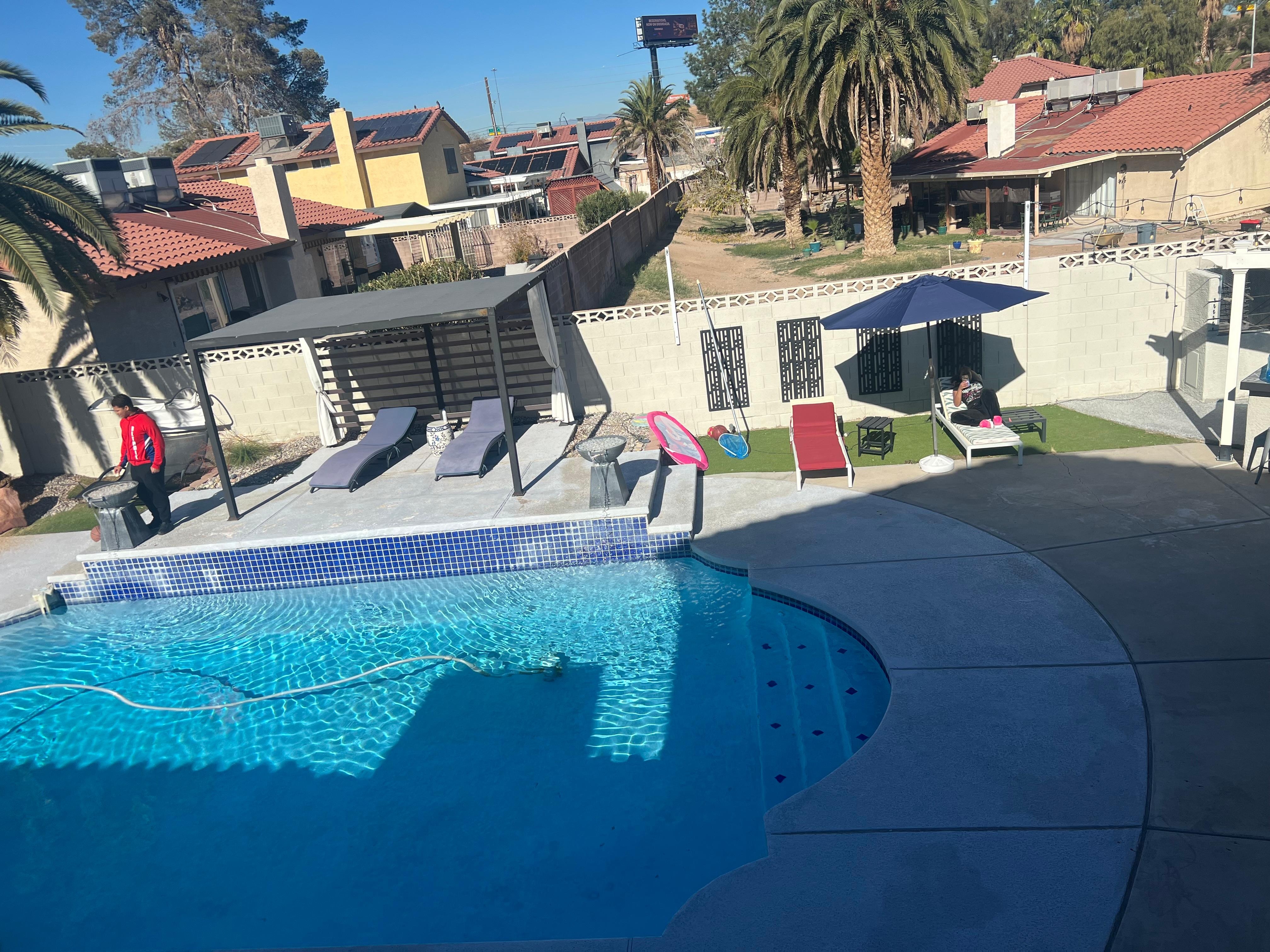 The view from the master bedroom