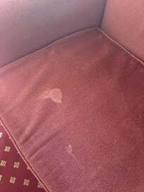 Stains on sofa