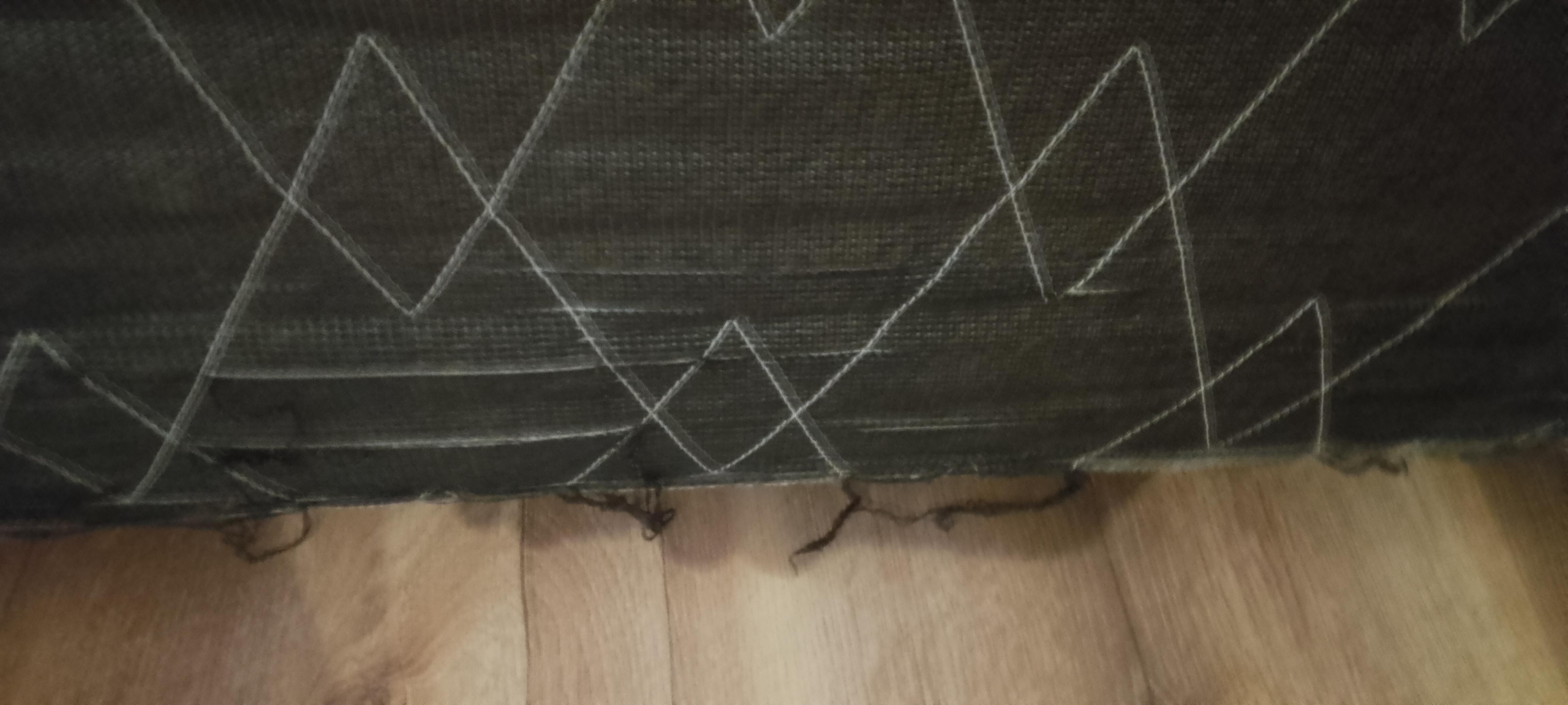 Worn fabrics all over the apartment. 