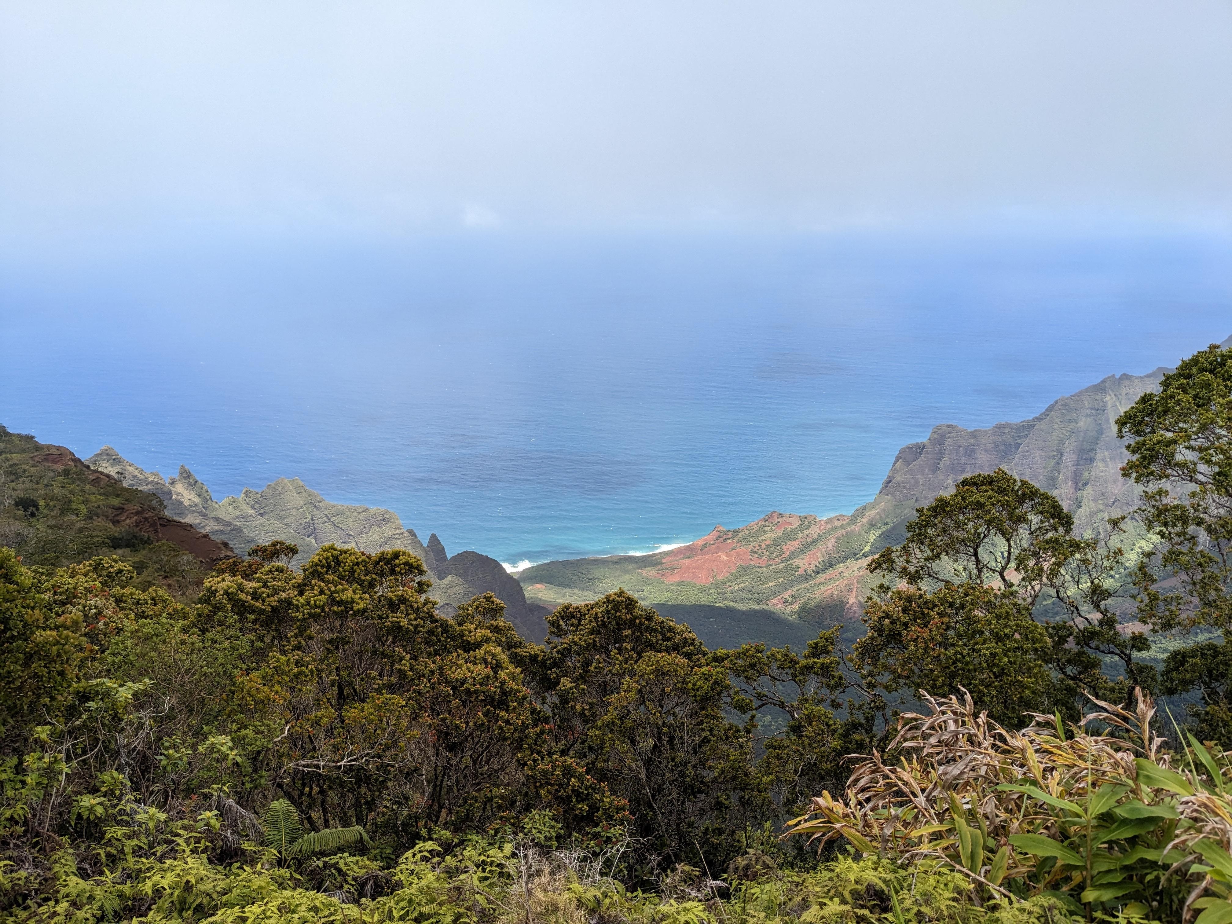 View of Na Pali Coast from an overlook