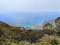 View of Na Pali Coast from an overlook
