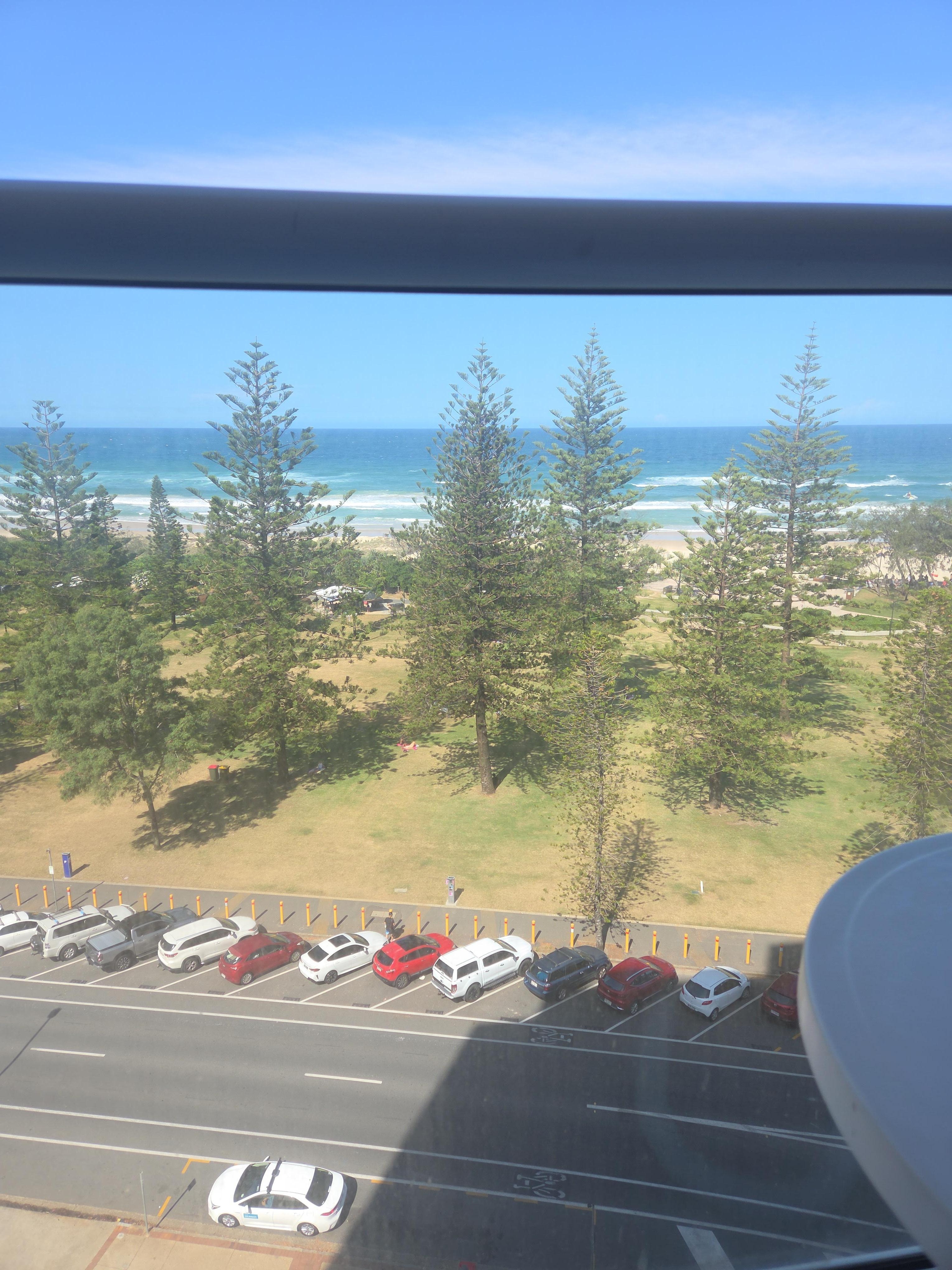 Just across the road 