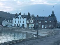 View looking back to hotel