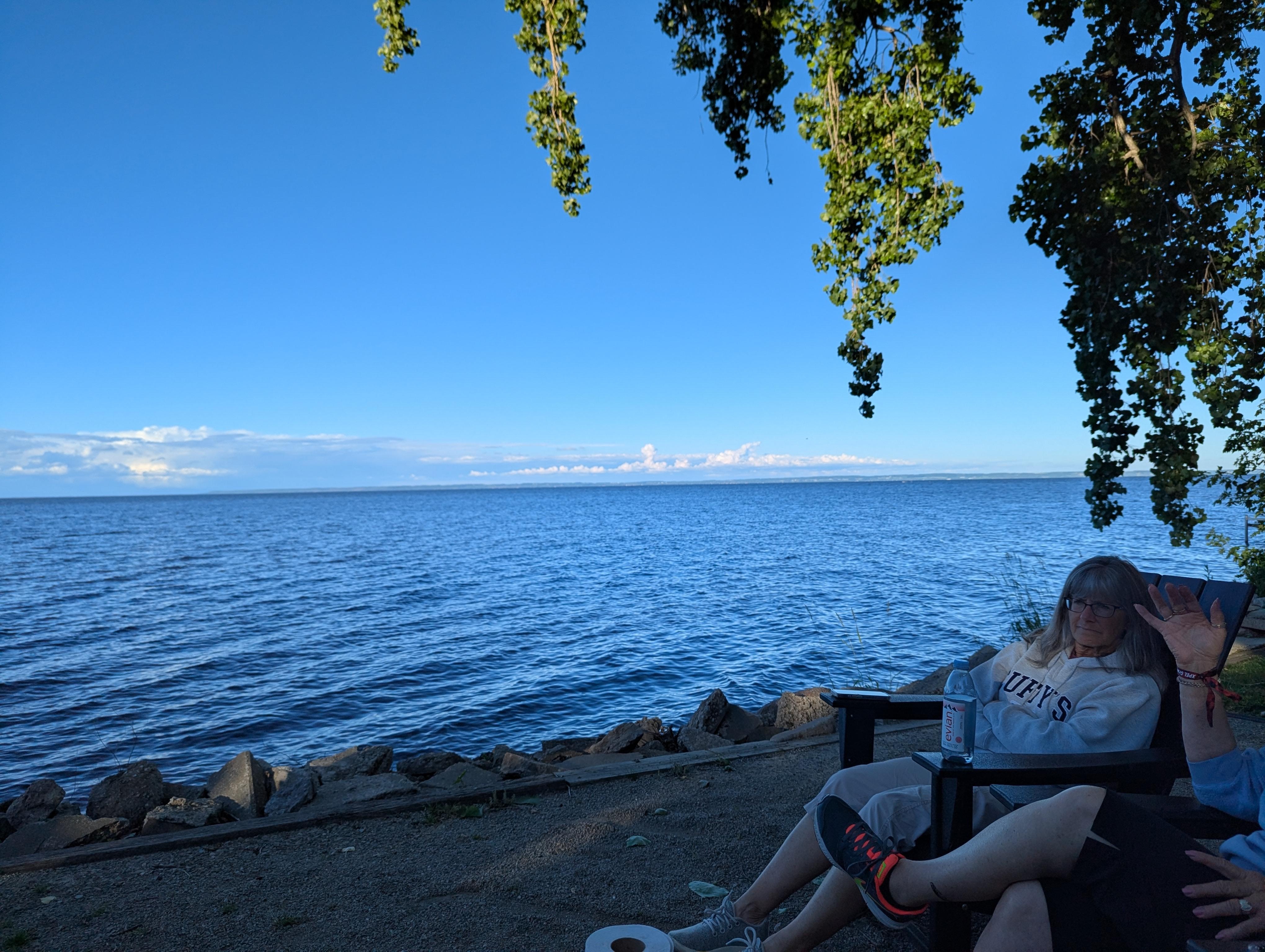 The view from my chair. Spectacular! 