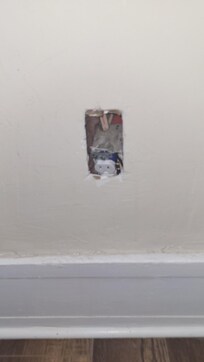 Incorrectly installed electrical outlet