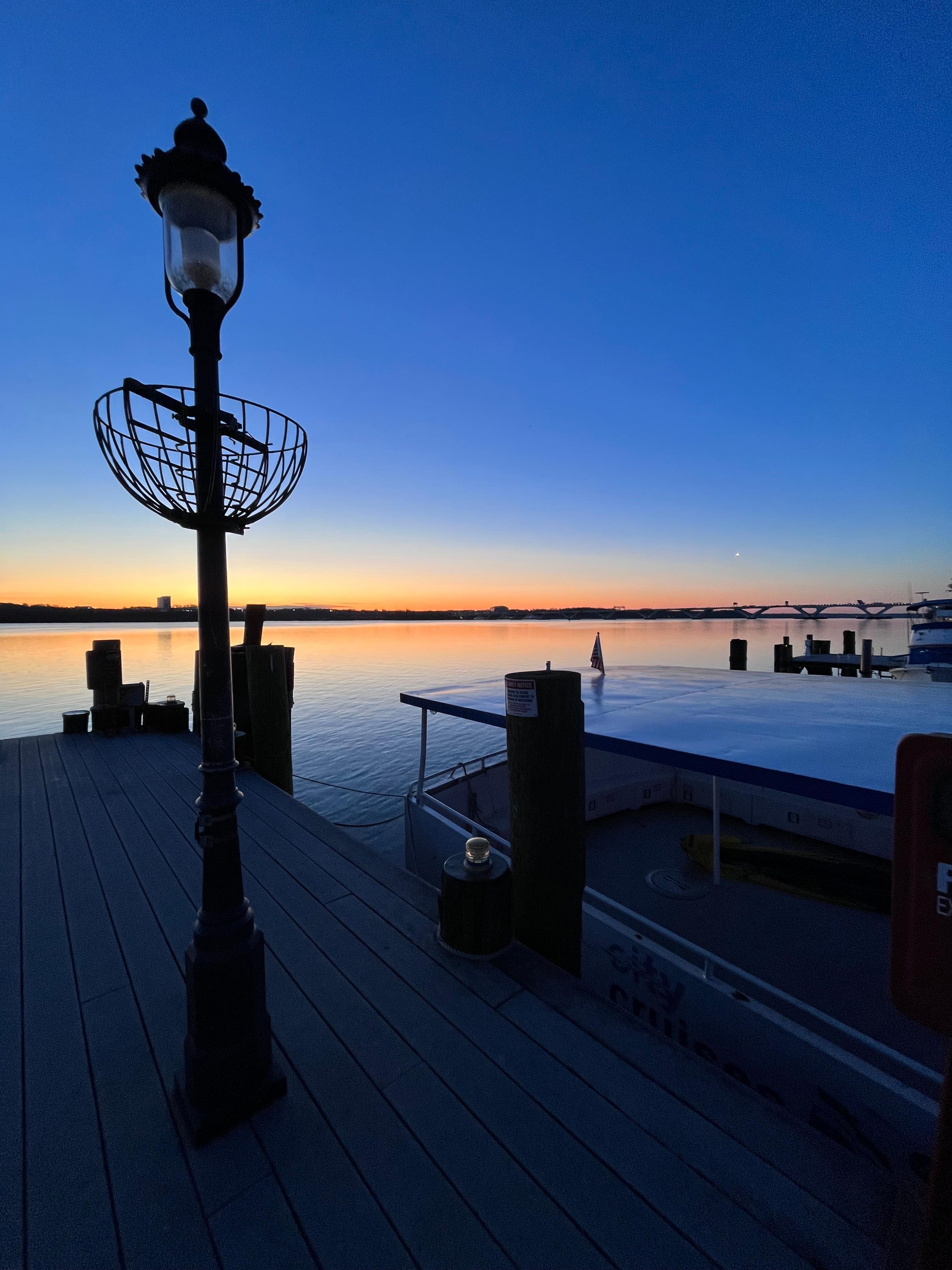 Waterfront at sunrise 