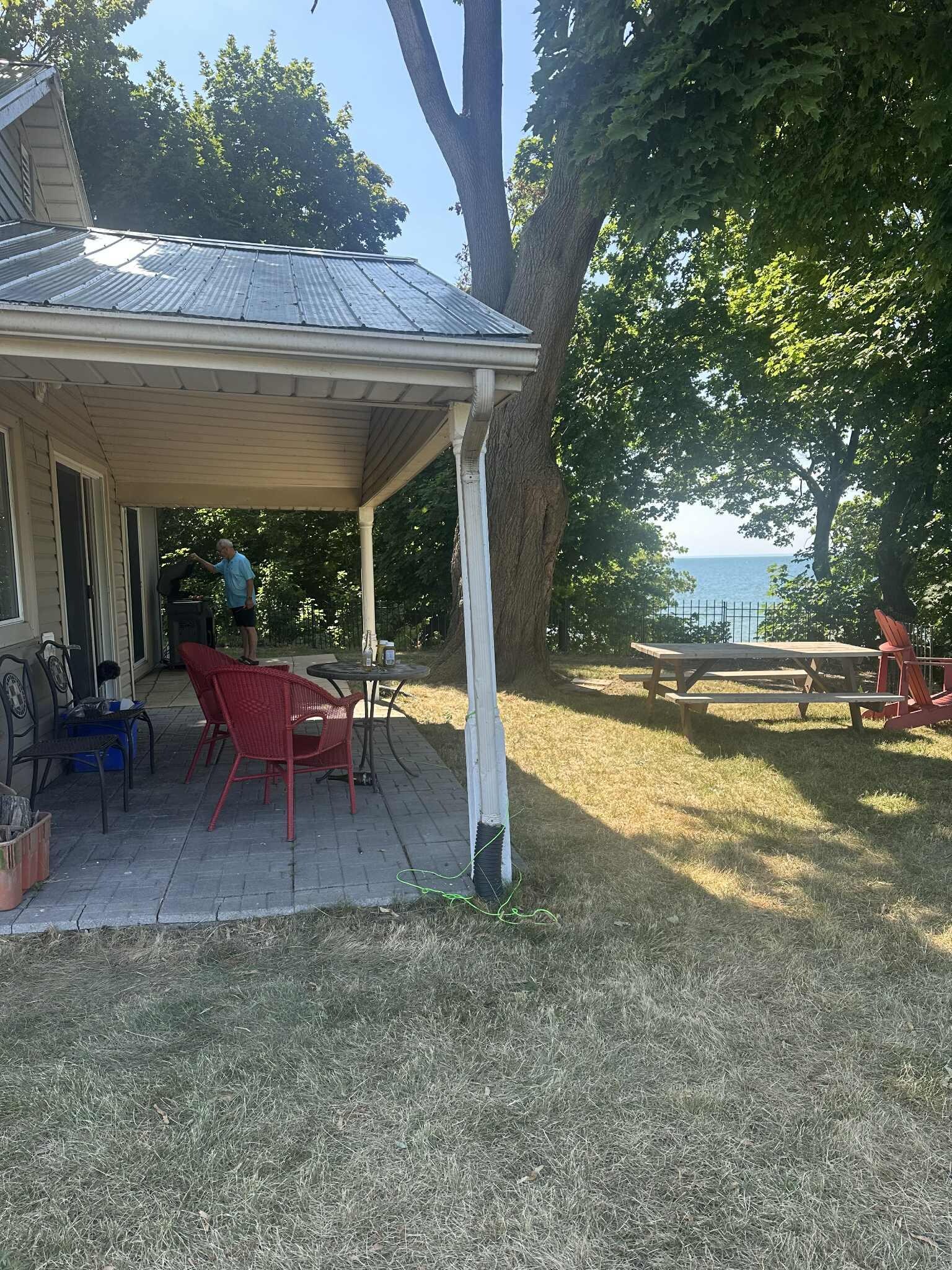 Terrasse parfaite même par temps de canicule.