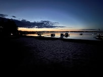 Lake front sunset.