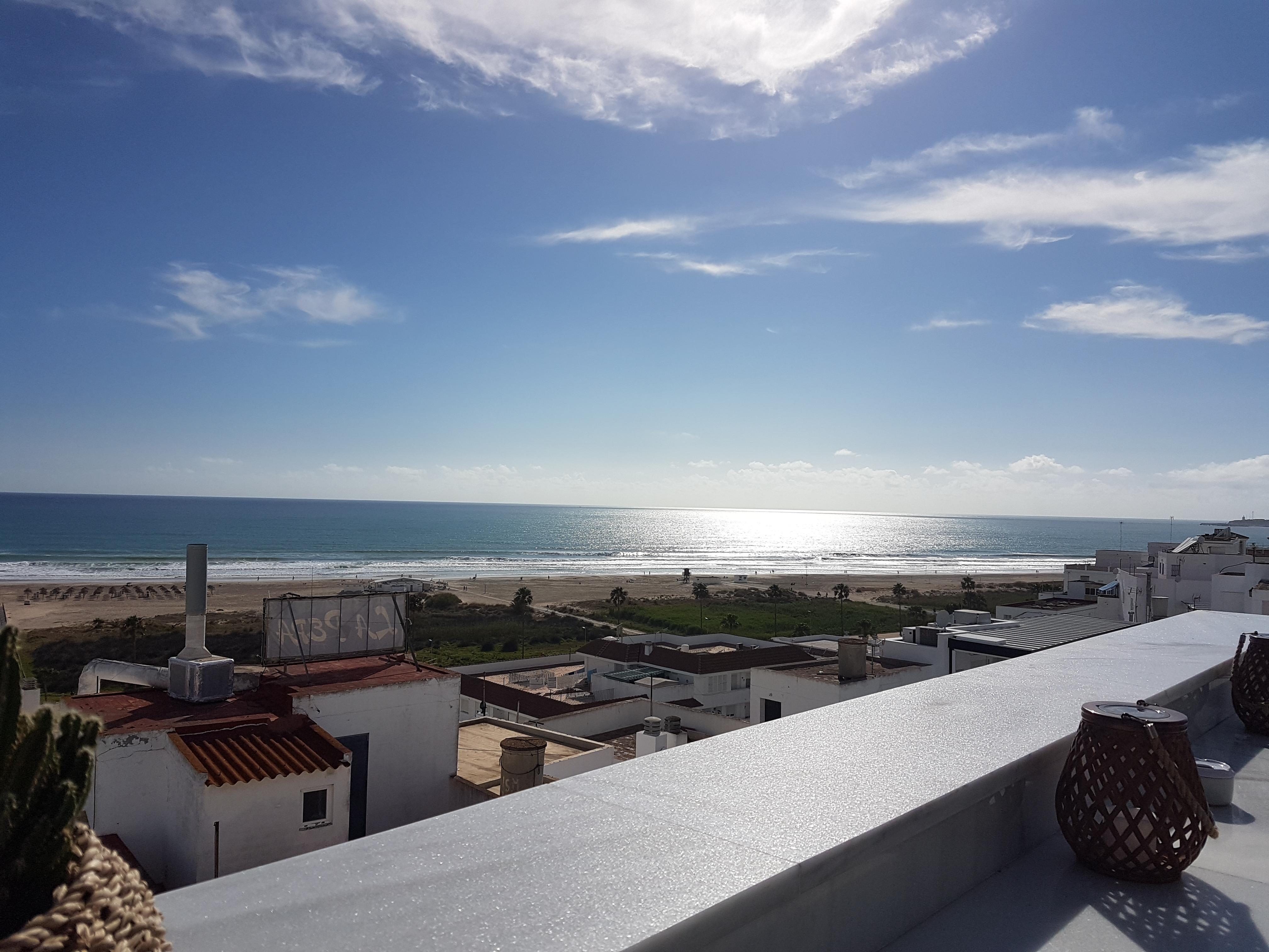 View from the terrace at the top of the hotel.