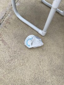 Estaba sucio el pañal.