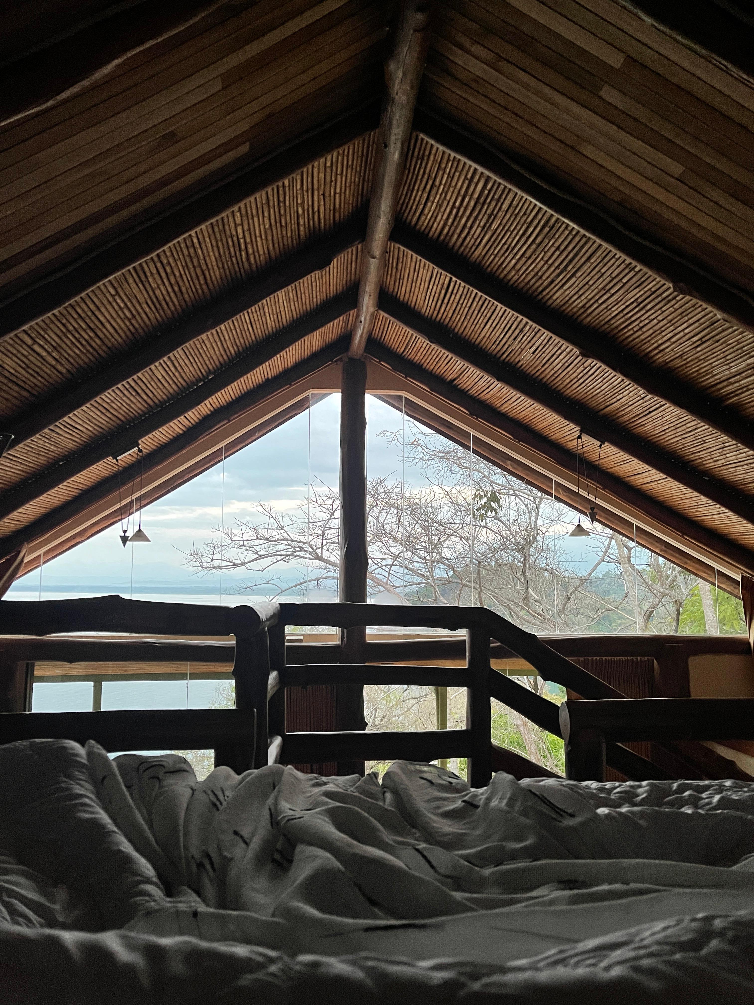 View from the bed