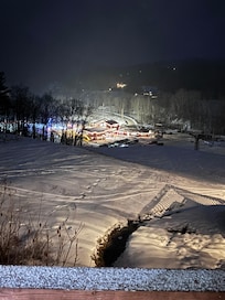 Night view from deck