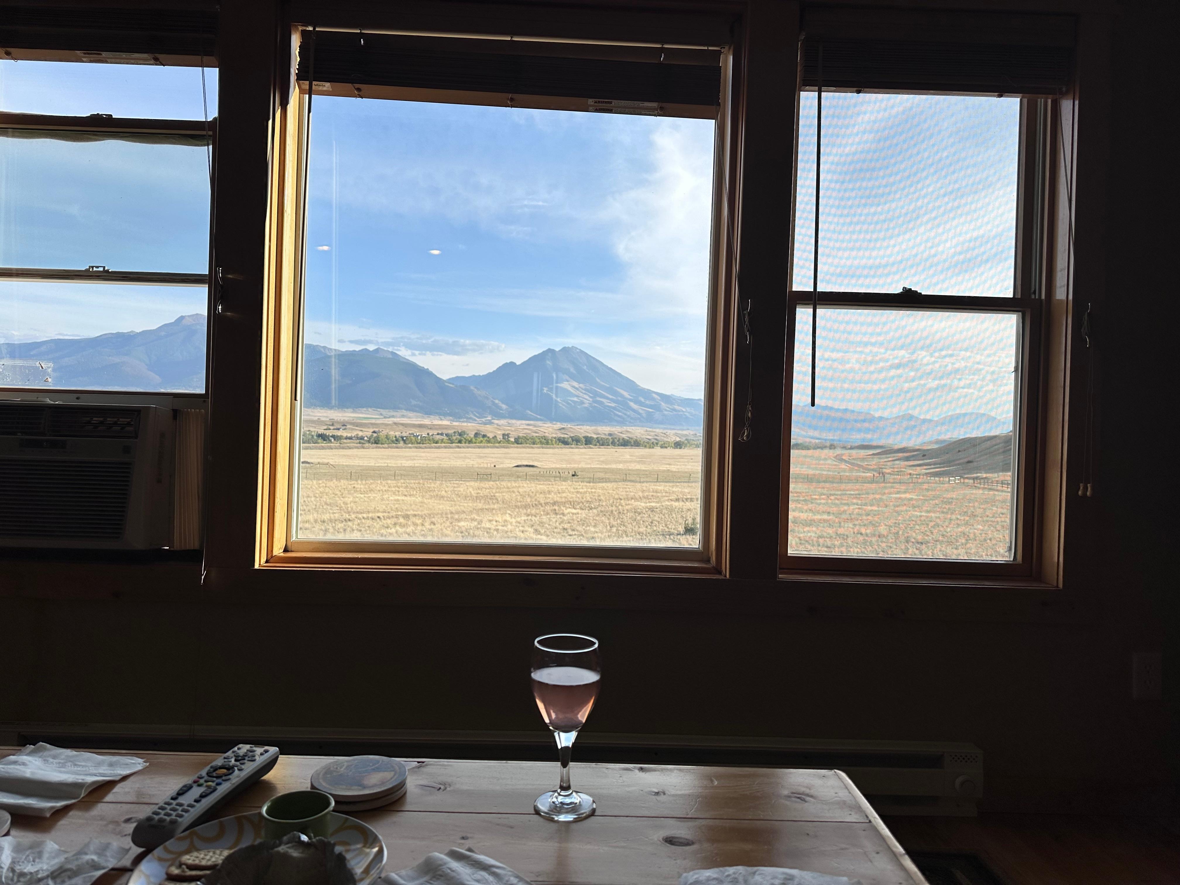 View out the picture window stunning!