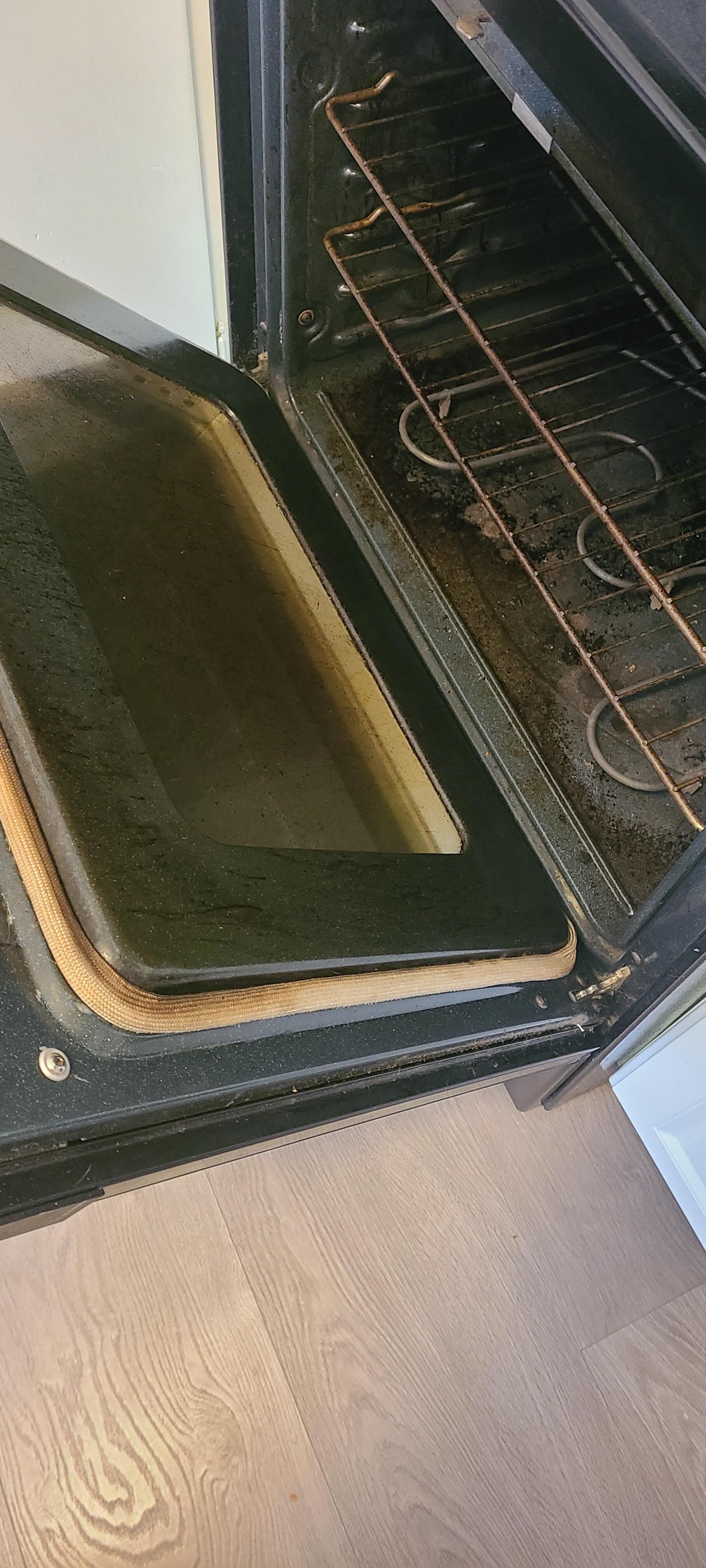 oven door plus inside