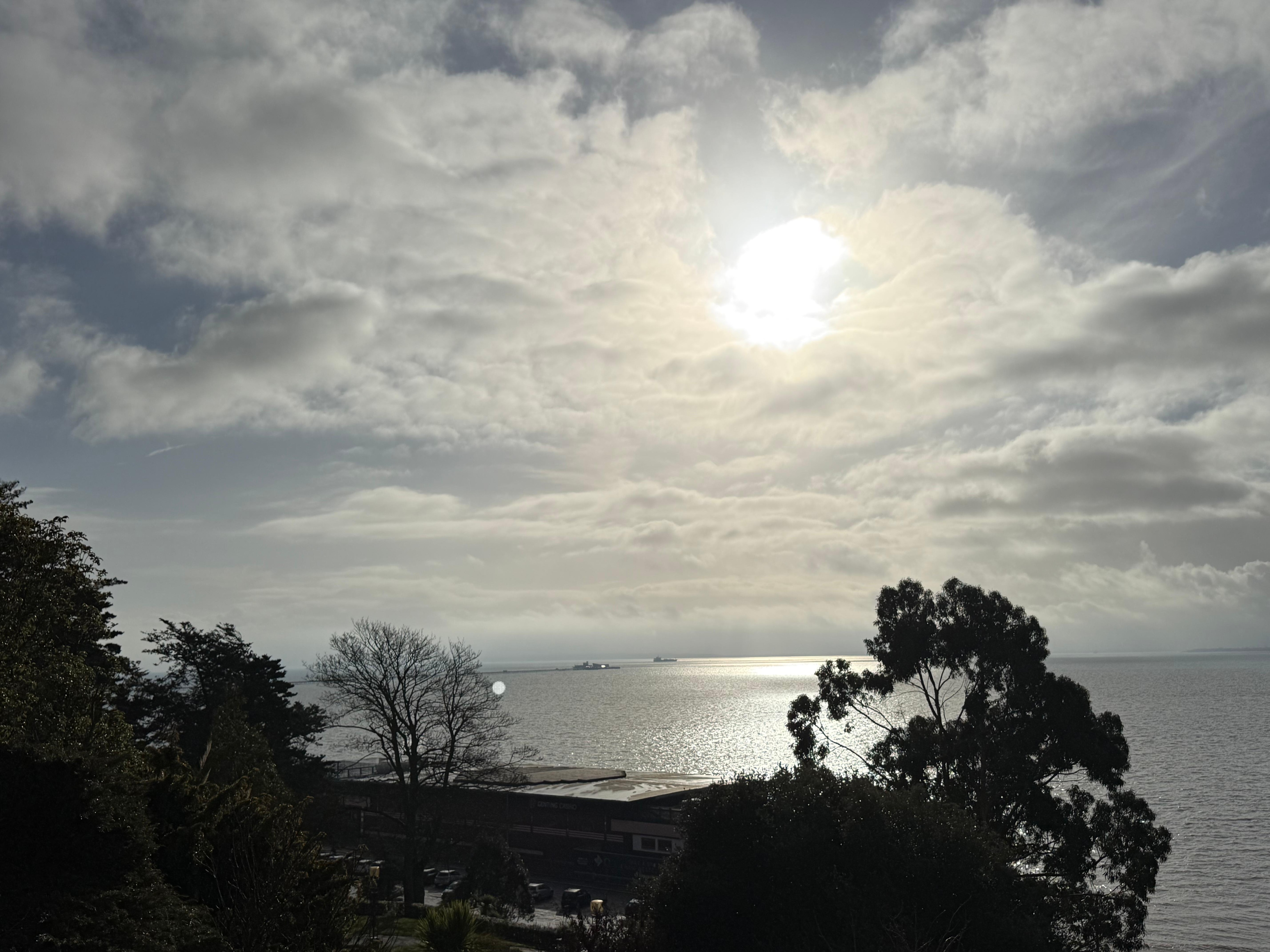 View of Kent across the Thames estuary 