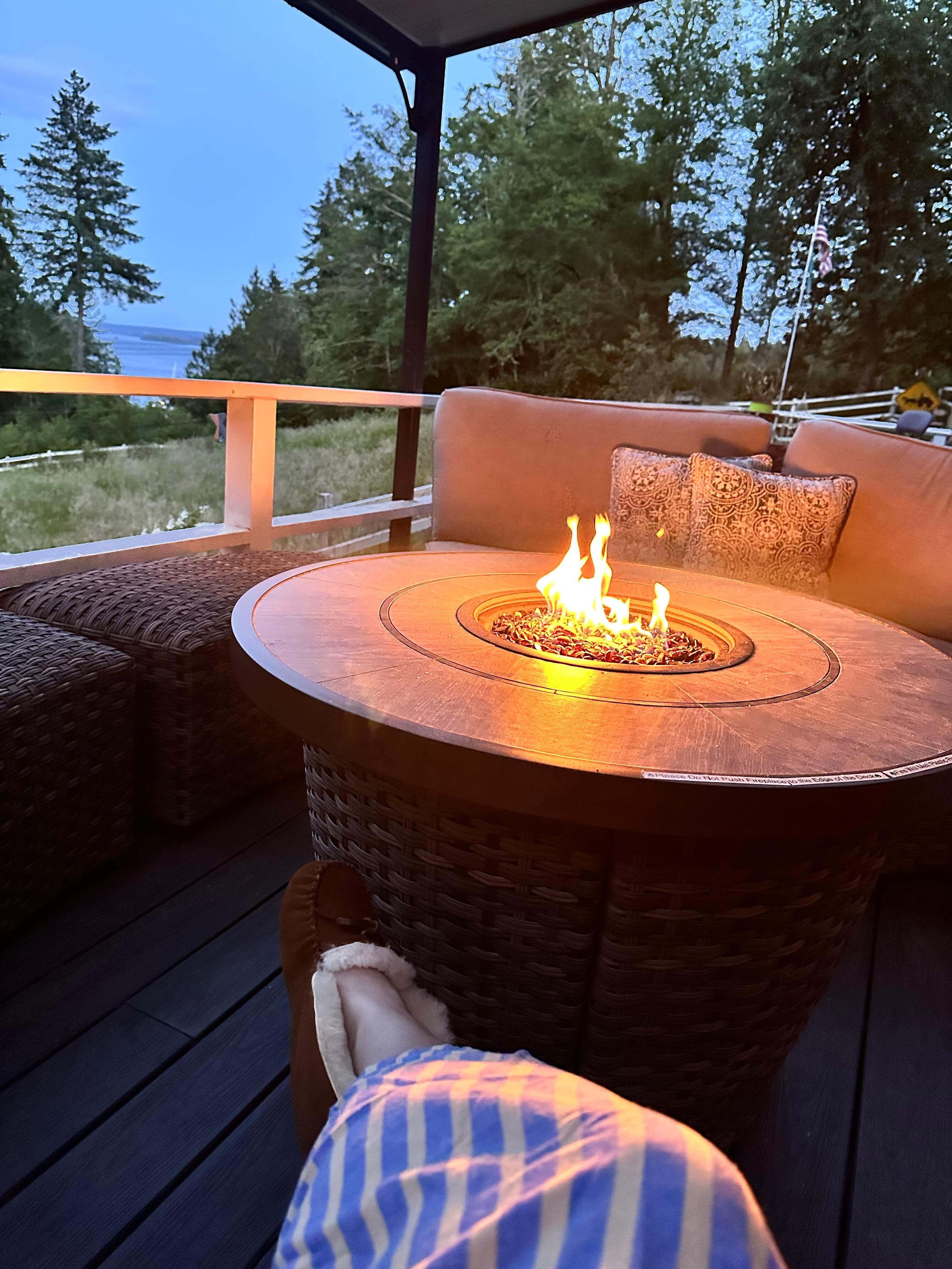We heard lots of wildlife while enjoying the evenings on the patio. 