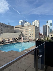 Rooftop heated pool