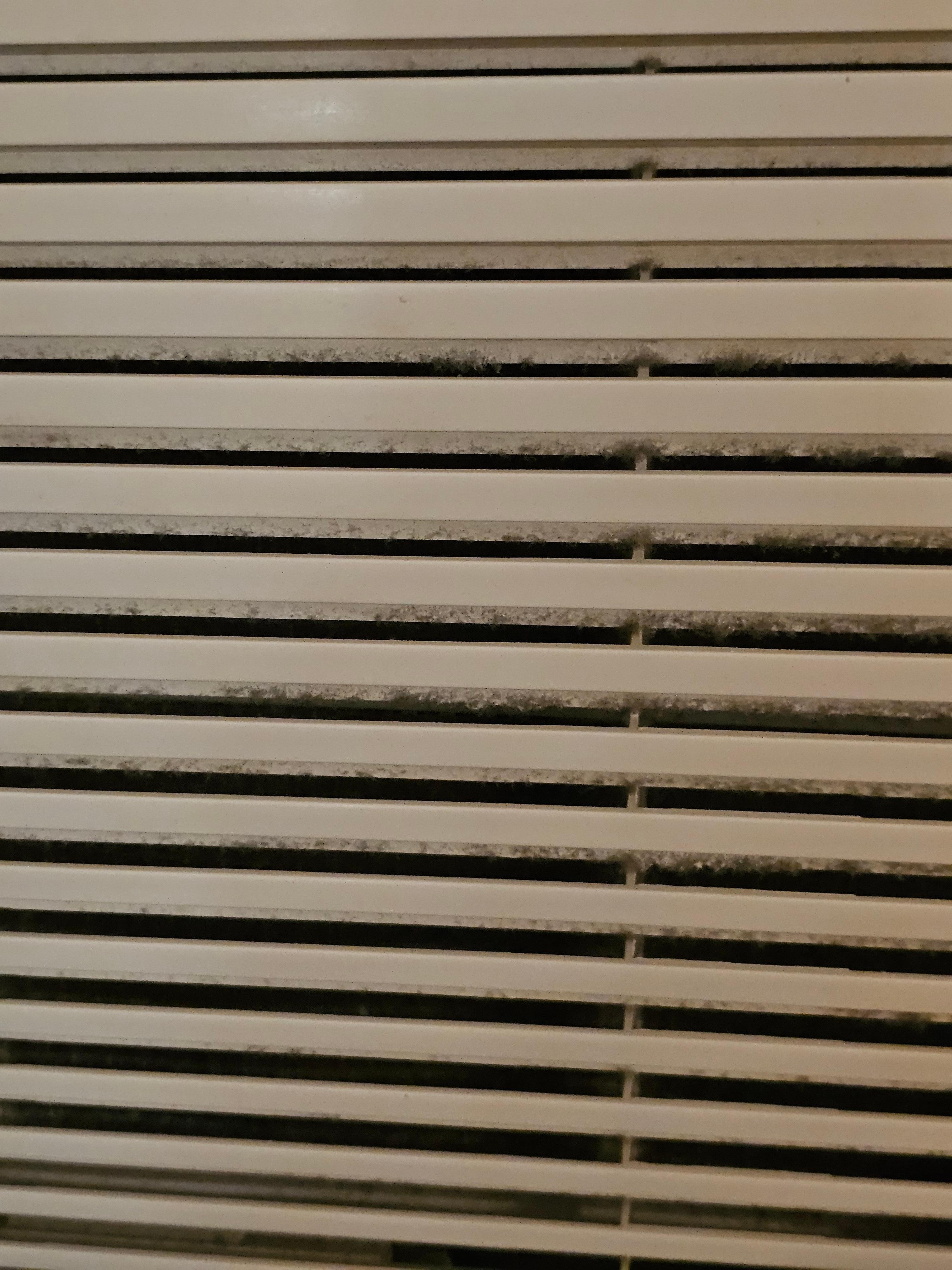 Air-conditioner vents not cleaned.