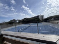 Tennis courts on property