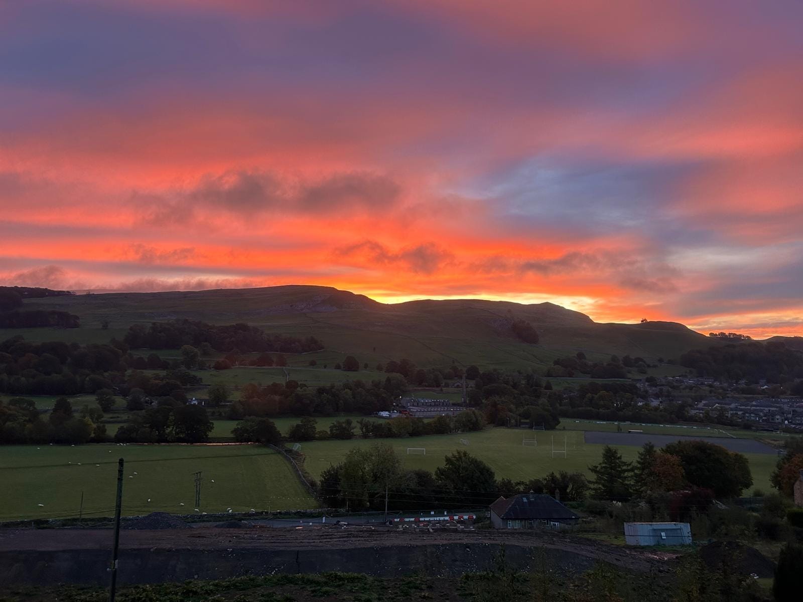 Sunrise from the house