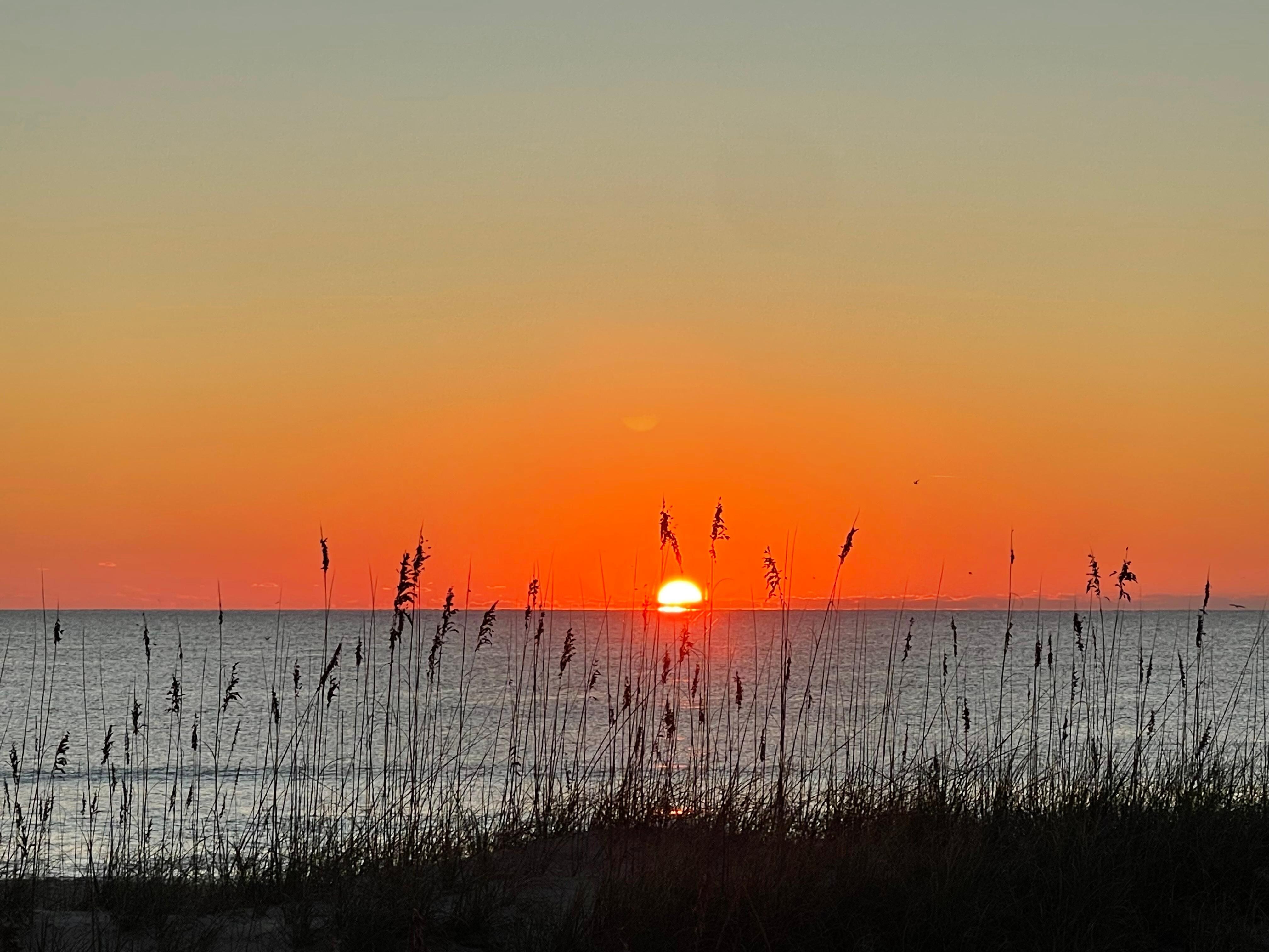Sunrise from the deck. Awesome!