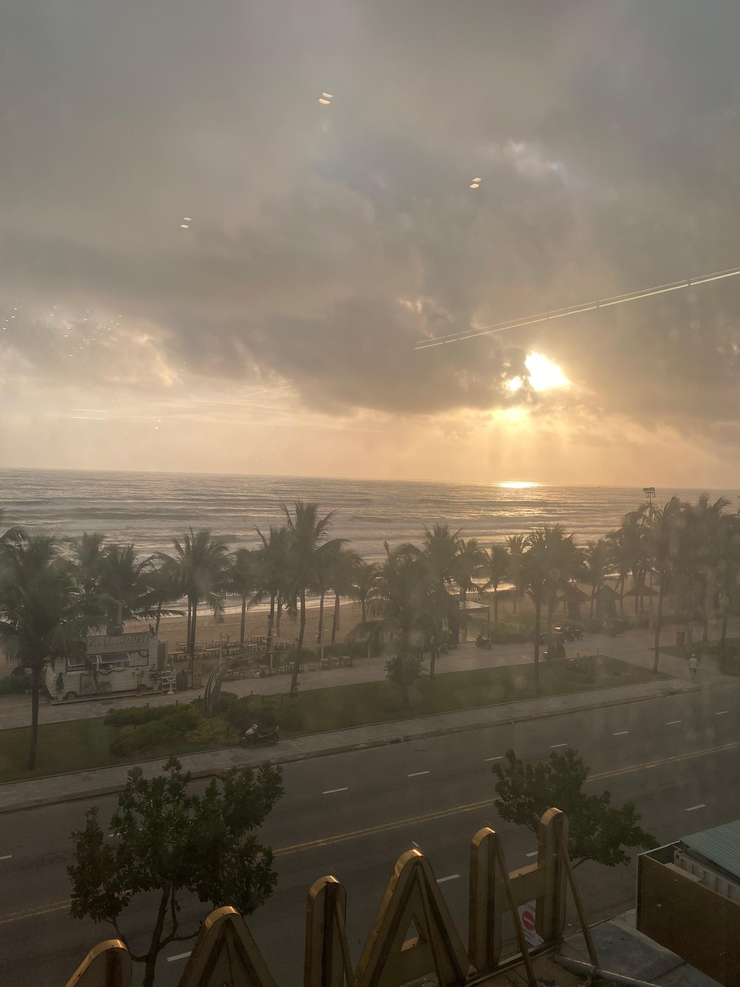 朝食レストランからの眺め