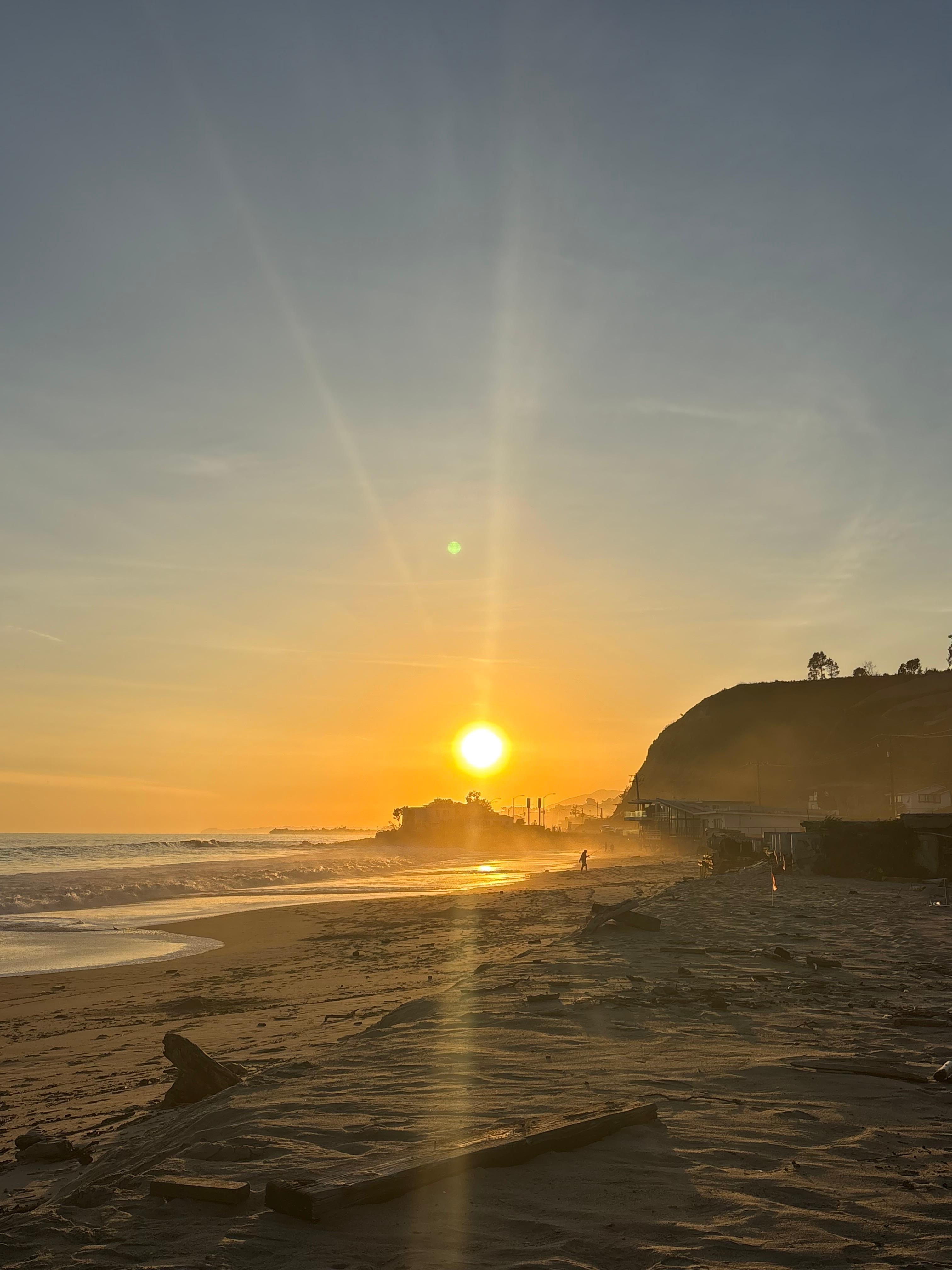 Pic from the beach across the highway.