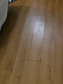 Dirty floors. The pictures don't do it justice.