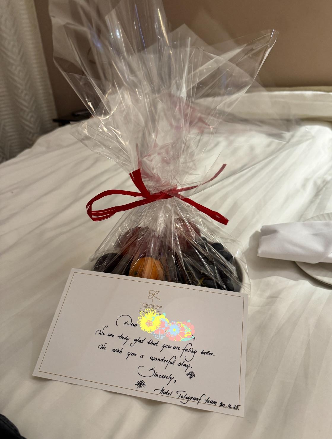 So grateful to Hotel Telegraaf staff for taking care of me.