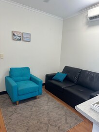 Inside lounge area to watch T V