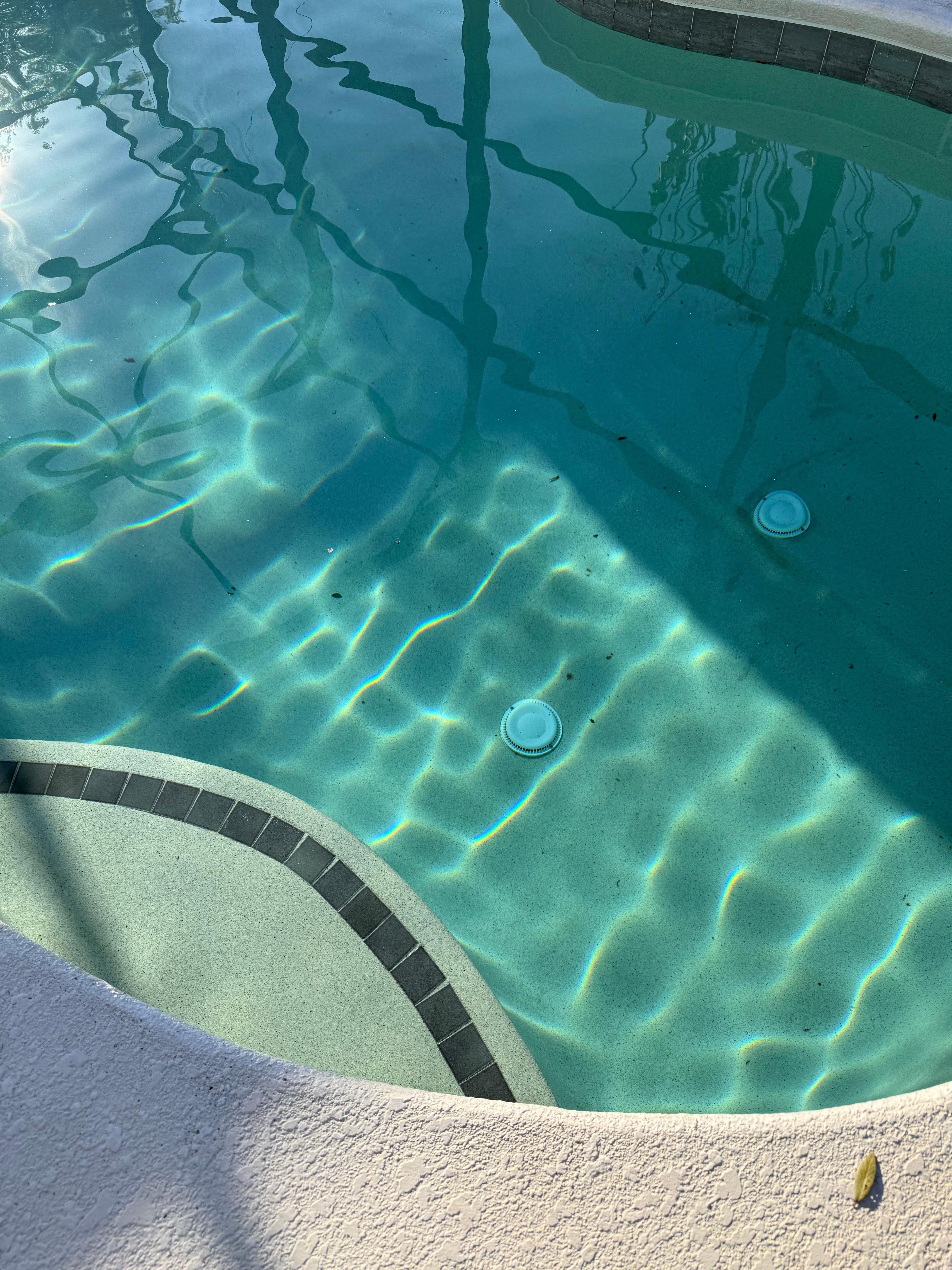 Debris on bottom of pool