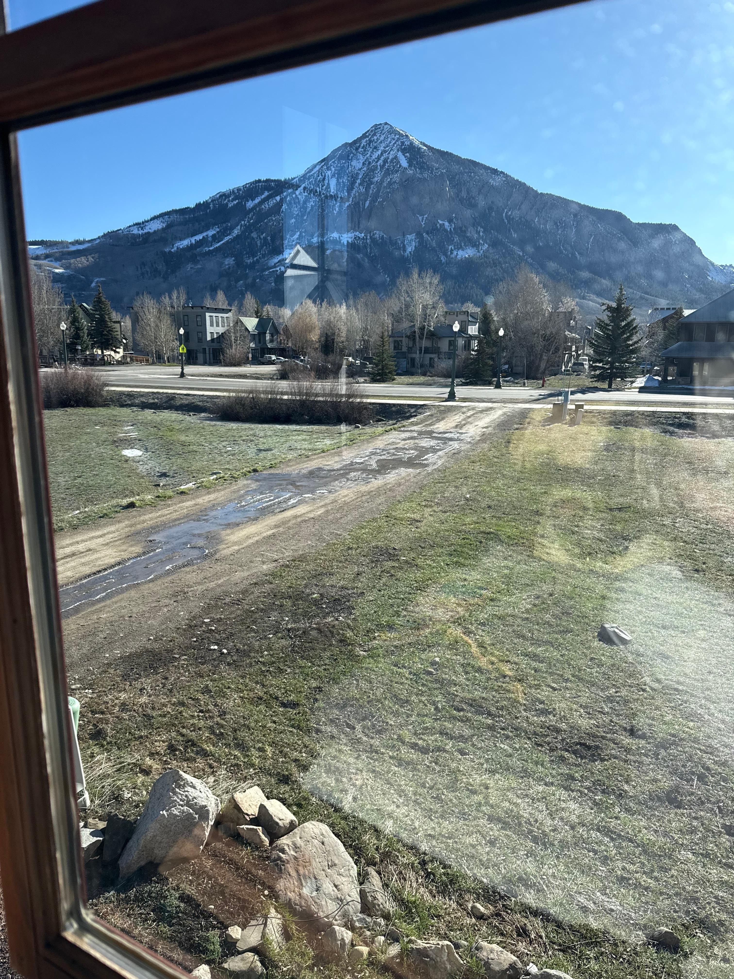 Morning view, with coffee, wine in the evening 