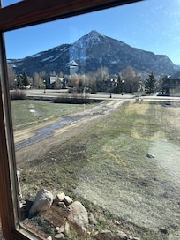 Morning view, with coffee, wine in the evening