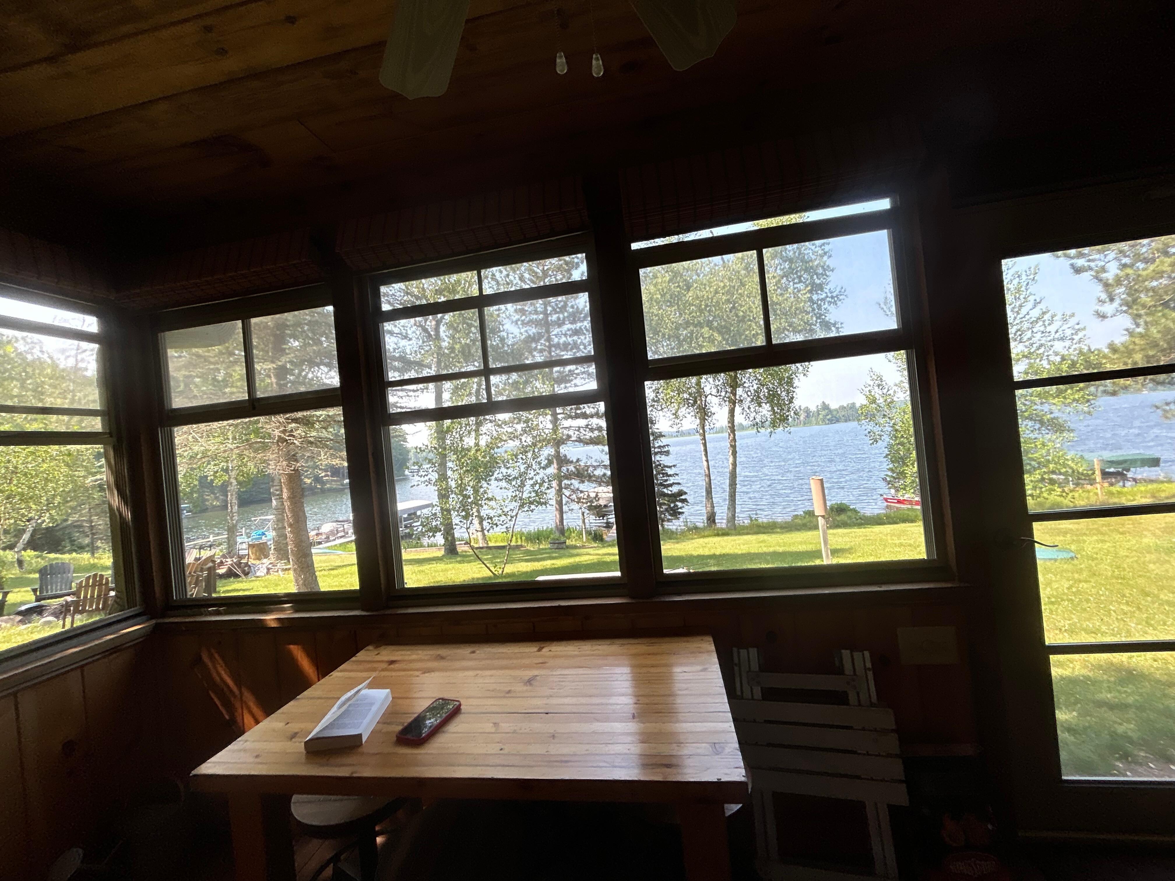 View from screened porch